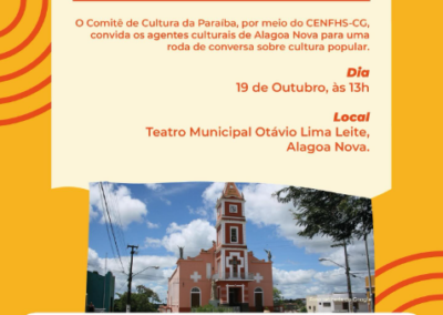 Reunião com fazedores de cultura para roda de diálogo “Cultura em Movimento”